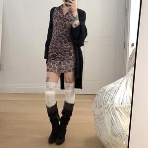 Urban outfitters riko mesh button front